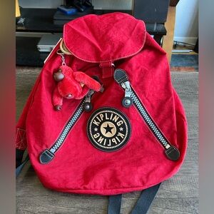 Vintage Kipling Drawstring Backpack